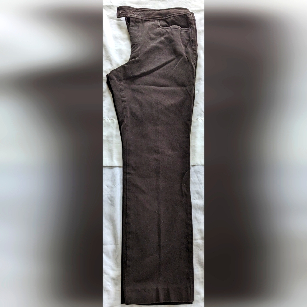 CHAPS Women's Double Button Petite Pants - Picture 2 of 8